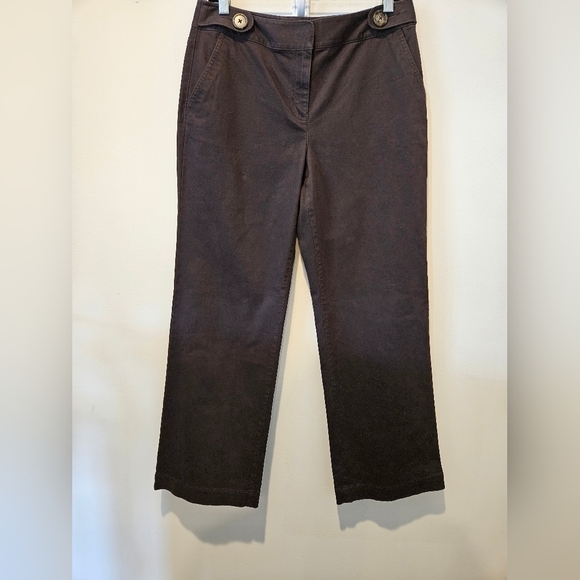 Talbots Pants - NWT TALBOTS CHOCOLATE BROWN STRETCH BOOT CUT PANTS SIZE 8 PETITE